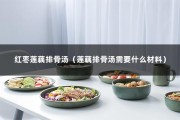 红枣莲藕排骨汤（莲藕排骨汤需要什么材料）