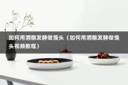如何用酒酿发酵做馒头（如何用酒酿发酵做馒头视频教程）